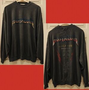 Vtg Dark Melody, Death Metal, Rock The World, World Tour Crewneck Double Sided